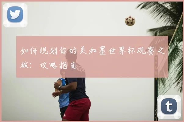 如何规划你的美加墨世界杯观赛之旅：攻略指南